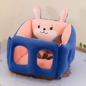Baby Sofa Support Seat Cover Plush Chair Learning To Sit Washable Without Filler