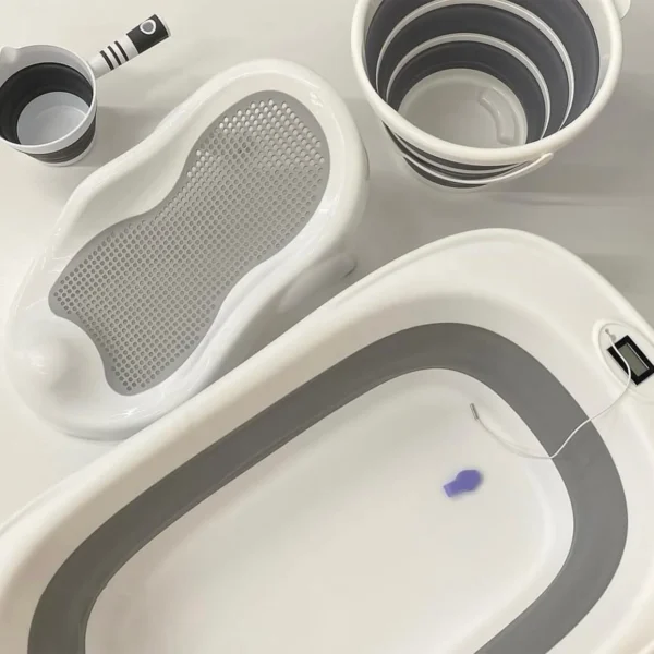 Junbon Newborn to Toddler Baby Bath Set – 4 PCs - Image 3